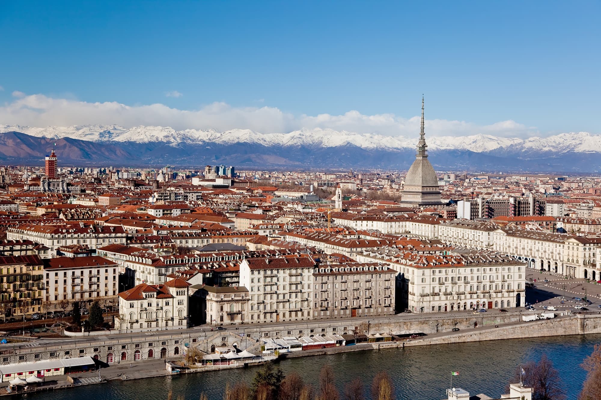 Vista reale di Torino